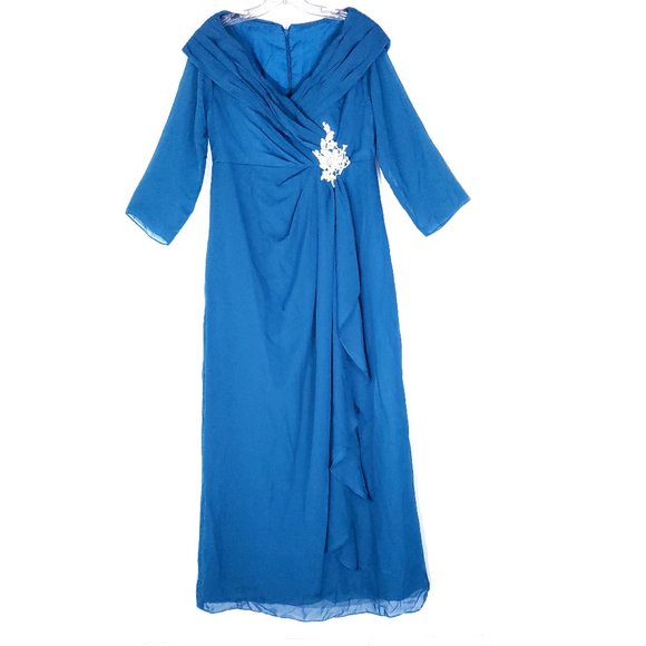 Jaeden Women Maxi Dress Gown Wedding Back Zip Size 12 - NWT - Picture 1 of 8